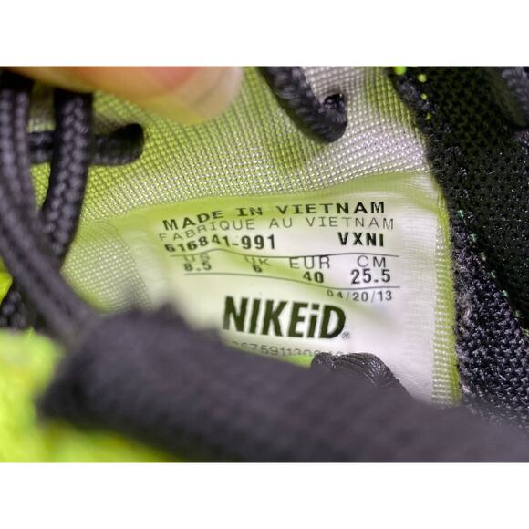 Nike Roche Neon Green & black NIKEiD size 8.5 - Picture 8 of 8